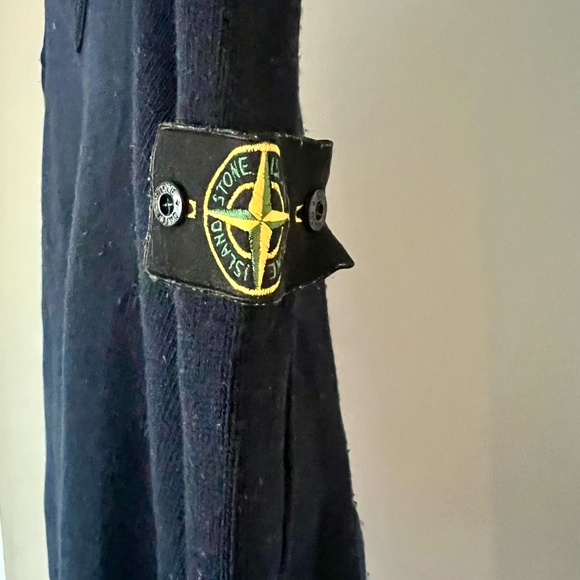 Stone Island 80% Wool 20% Polyamide XL V-Neck Sweater - Picture 2 of 7